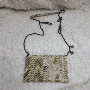 Sorial ‎ New York Soft Snakeskin Embossed Leather Micro Mini Crossbody